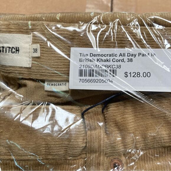 Taylor Stitch The Democratic All Day Pant in British Khaki Tan Corduroy Mens NEW - Picture 8 of 8